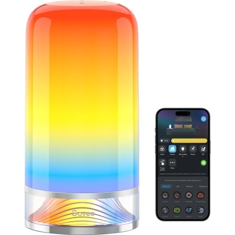 Govee Настільний світильник розумний H6022 Table Lamp 2, RGBICWW, WI-FI/Bluetooth, білий