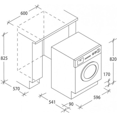 Candy Прально-сушильна машина вбудовувана фронтальна, 8(5)кг CBDO485TWME/1-S Candy Прально-сушильна машина вбудовувана фронтальна, 8(5)кг CBDO485TWME/1-S