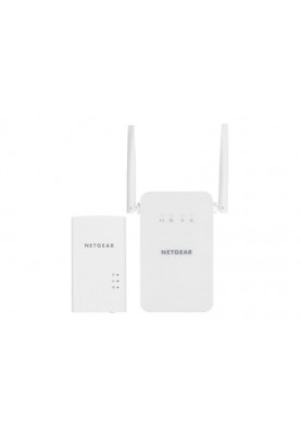 NETGEAR Powerline-адаптер PLW1000, 1xGE, WiFi, біл. кол., зовнішн. ант., комплект