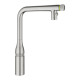 Grohe Змішувач для кухні Accent Smart Control, довж.виливу - 201мм, поворотний/витяжний, вентиль/кнопка, супер сталь