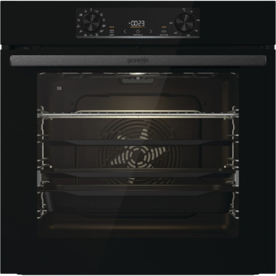 Gorenje Духовий шафа електричний, 77л, A+, пара, дисплей, піроліз, чорний