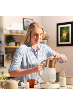 Russell Hobbs Електрочайник Calm, 1.7л, скло, біло-мідний