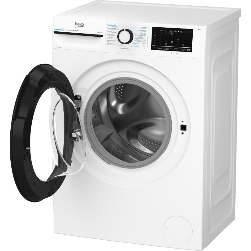 Beko Пральна машина фронтальна, 6кг, 1200, A+++, 45см, дисплей, інвертор, пара, білий