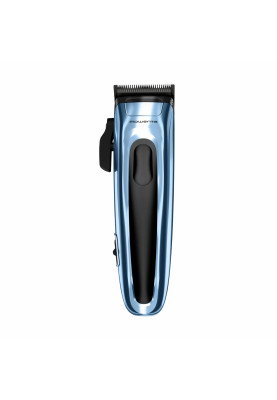 Rowenta Машинка для стрижки Barber Experience, для голови, мережа+акум., роторний мотор DC, насадок-12, нержавіюча сталь з покриттям DLC, синій