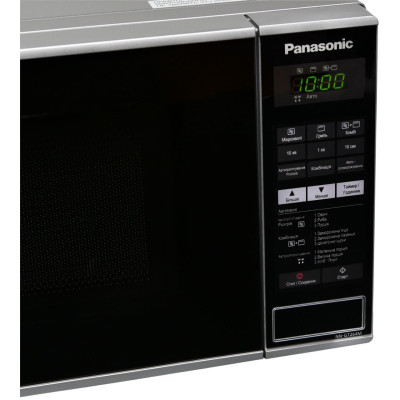 Panasonic Мікрохвильова піч, 20л, 800Вт, гриль, дисплей, нерж