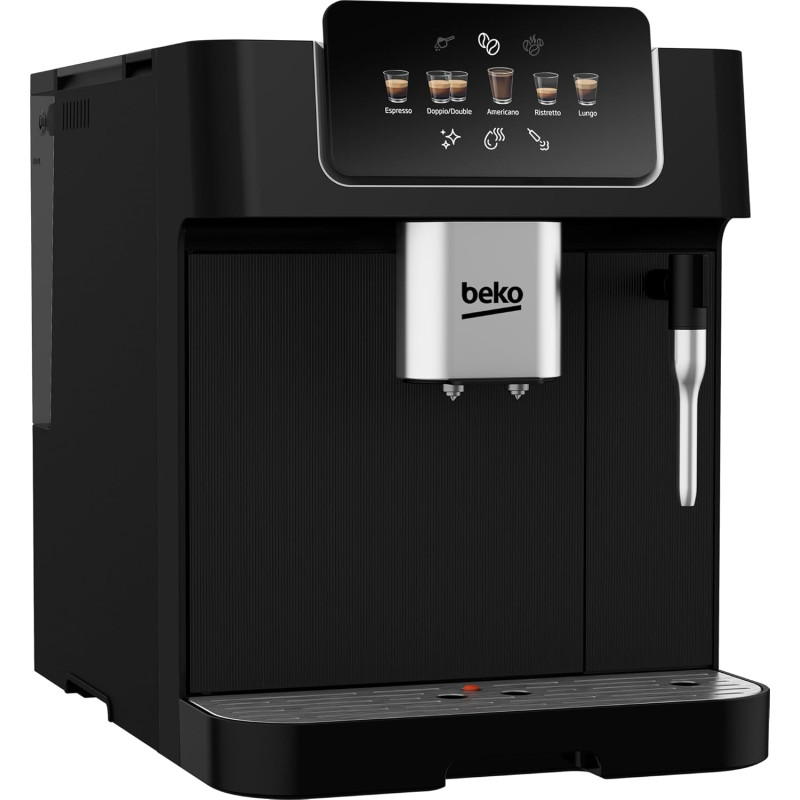 Beko Кавомашина Beko 2.0л, зерно, ручний капучинатор, авторецептів - 5, чорний