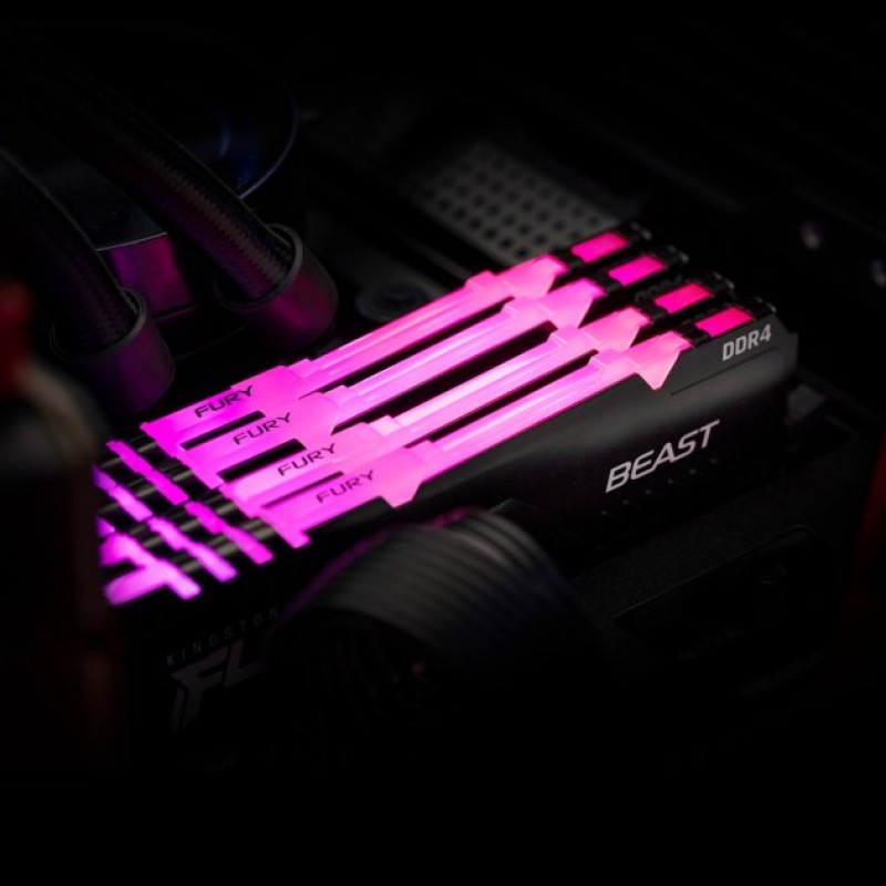 Kingston Пам'ять ПК DDR4 32GB 3600 FURY Beast RGB