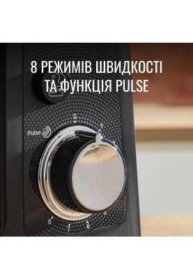 Tefal Кухонная машина Bake Partner 1100Вт, чаша-метал, корпус-пластик, насадок-8, чорний