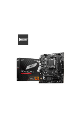 MSI Материнcька плата PRO A620M-B sAM5 A620 2xDDR5 M.2 HDMI D-Sub mATX
