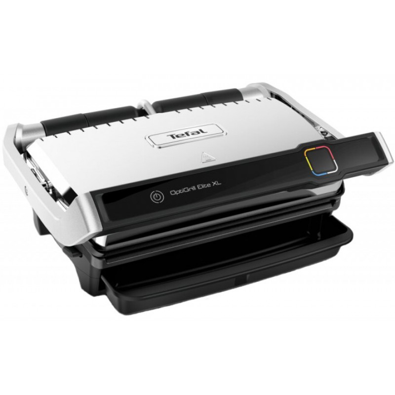 Tefal Гриль прижимний OptiGrill Elite XL 2200Вт, темп. режимів-16, з`ємні пластини, метал