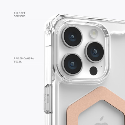 UAG Чохол Apple iPhone 15 Pro Max Plyo Magsafe, Ice/Gold
