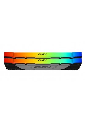 Kingston Пам'ять ПК DDR4 64GB KIT (32GBx2) 3200 FURY Renegade RGB