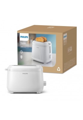 Philips Тостер Series 3000 900Вт, пластик, підігрів, розморожування, білий