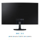 Samsung Монітор 27" S27D360 D-Sub, HDMI, VA, 100Hz, 4ms, CURVED