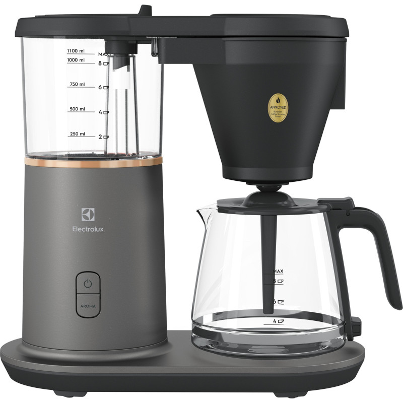 Electrolux Кавоварка крапельна, 1,25л, мелена, чорний