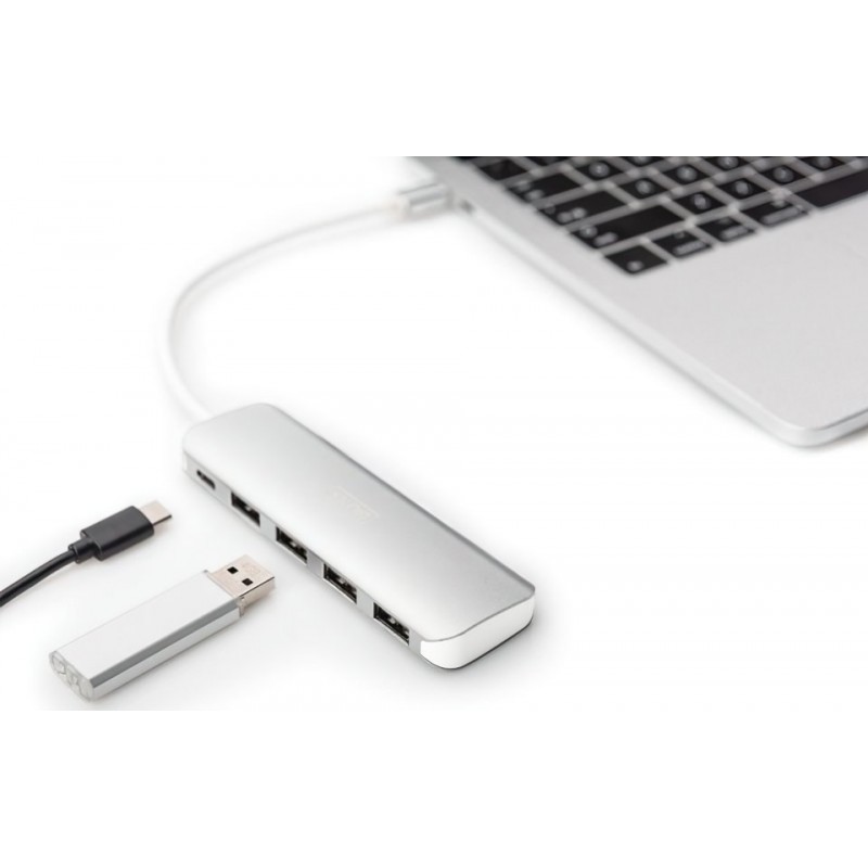 Digitus Хаб USB-C > 4xUSB-A/USB-C