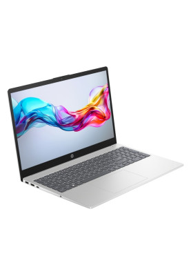 HP Ноутбук 15-fd1061ua 15.6" FHD IPS AG, Intel 3-100U, 8GB, F256GB, UMA, DOS, сріблястий