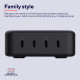 Trust Зарядне пристрій мережевий Maxo 240Вт, GaN, 4xUSB-C, PD, чорний