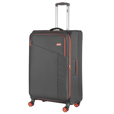 2E Валіза 2E, Trek, поліестер, велика, 97/117л, TSA, 4 колеса, EXP, сірий