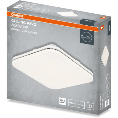 Osram Світильник накладний CEILING PAVO 330мм Square 24Вт 4000K Osram Світильник накладний CEILING PAVO 330мм Square 24Вт 4000K