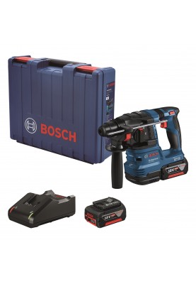 Bosch Перфоратор GBH 185-LI, акумуляторний, 18В, SDS-Plus, 1.9Дж, безщітковий, 2х4.0Ah