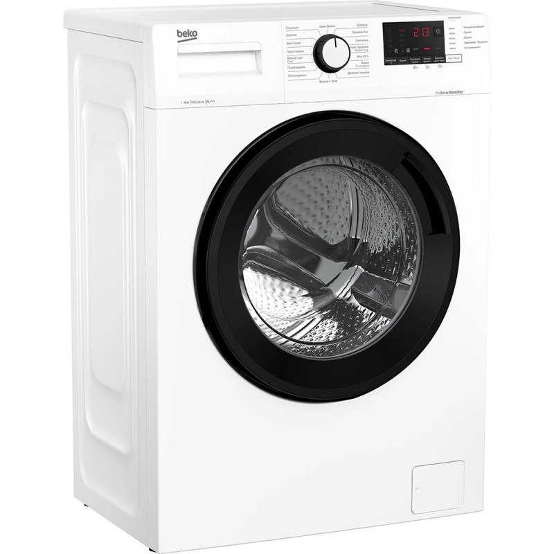 Beko Пральна машина фронтальна, 6кг, 1200, A+++, 45см, дисплей, інвертор, білий