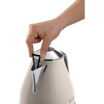 Delonghi Електрочайник Icona Vintage, 1.7л, нержавіюча сталь, бежевий
