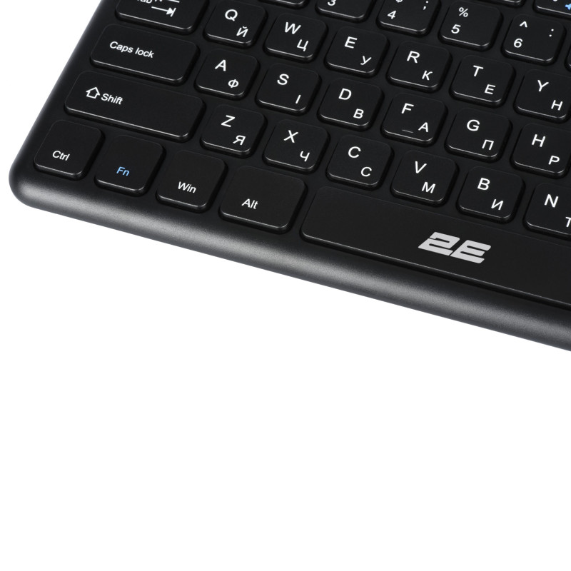 2E Клавіатура ножнична KT100 78key, WL, EN/UK, чорний