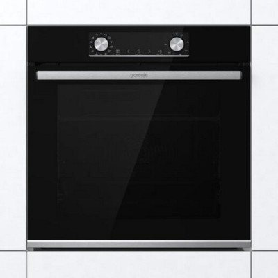 Gorenje Духовий шафа електричний, 77л, A, дисплей, ф-я без додавання жиру, чорний