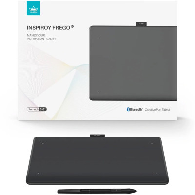 Huion Графічний планшет 10.5"x6.25" Inspiroy Frego M, BT, USB-C, чорний