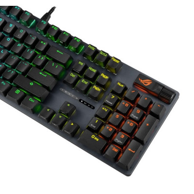ASUS Клавіатура механічна ROG Strix Scope II X, 104key, USB-A, EN/UK, RGB, чорний