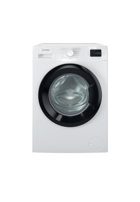 Indesit Пральна машина фронтальна, 6кг, 1200, A+++, 44.6см, дисплей, пара, інвертор, люк чорний, білий