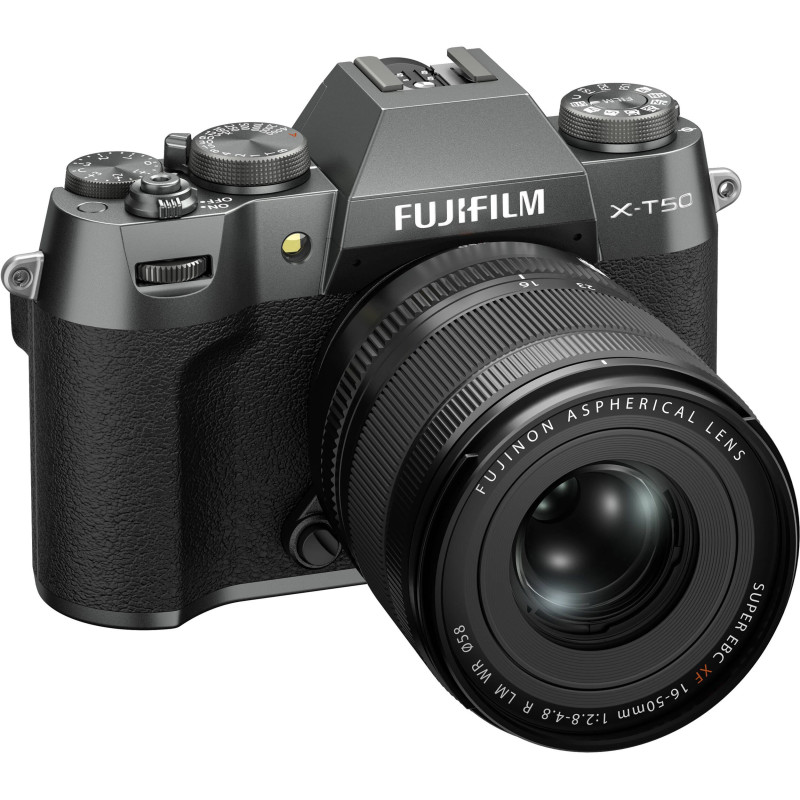 Fujifilm Цифр. фотокамера X-T50 + XF16-50mmF2.8-4.8 R LM WR Kit Charcoal silver