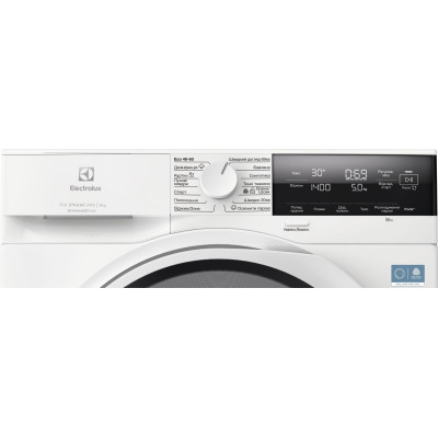 Electrolux Пральна машина Electrolux фронтальна, 8кг, 1600, A, 60см, дисплей, пара, інвертор, universaldose, білий
