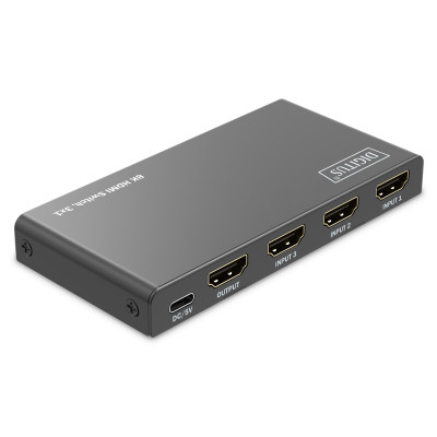 Digitus 3x1 HDMI Switch, 8K/60Hz (4:4:4), HDR, HDCP 2.3