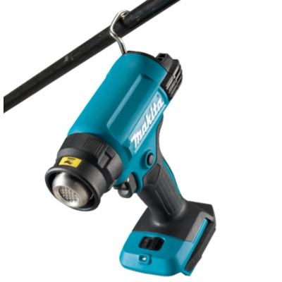 Makita Фен будівельний DHG181ZK акумуляторний, 18В, 550°C, 120/200 л/хв, SOLO