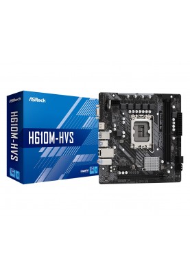 ASRock Материнська плата H610M-HVS s1700 H610 2xDDR4 HDMI VGA mATX