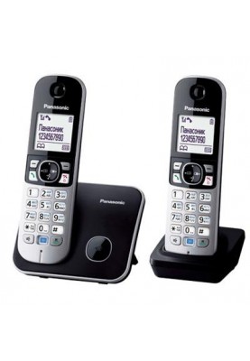 Panasonic Радіотелефон DECT KX-TG6812UAB Black