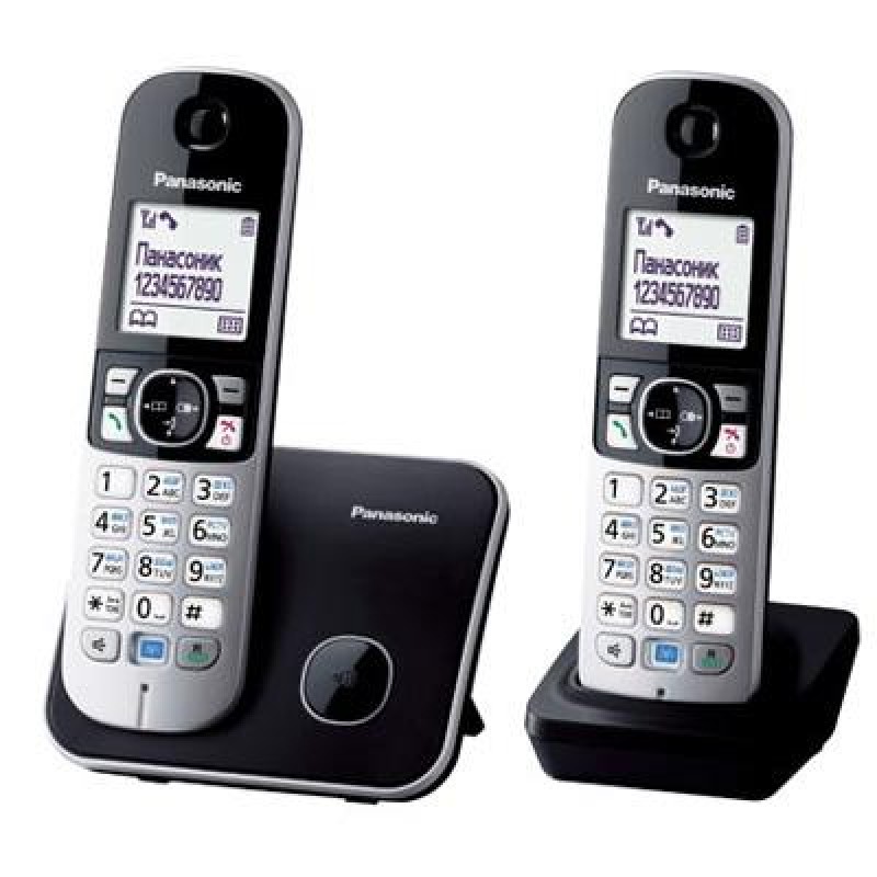 Panasonic Радіотелефон DECT KX-TG6812UAB Black