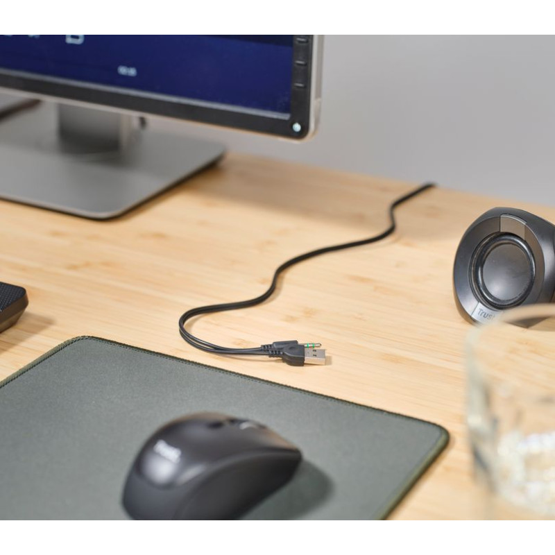 Trust Акустична система Polo Compact 2.0, USB/AUX, чорний