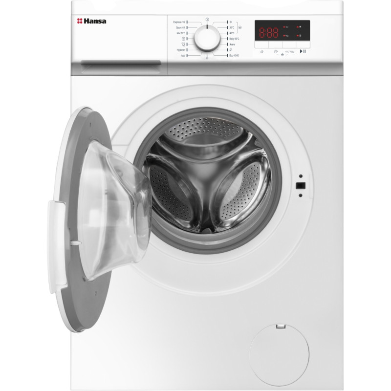 Hansa Пральна машина фронтальна, 7кг, 1200, A+++, 40см, дисплей, білий Hansa Пральна машина фронтальна, 7кг, 1200, A+++, 40см, дисплей, білий