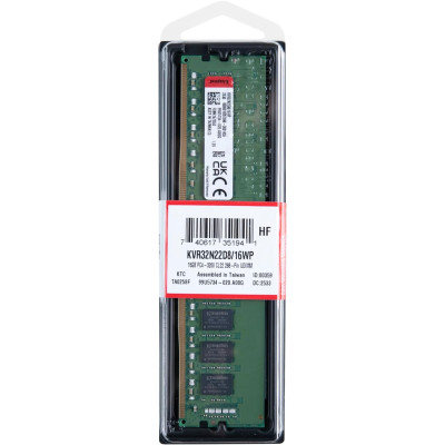 Kingston Пам'ять ПК Kingston DDR4 16GB 3200