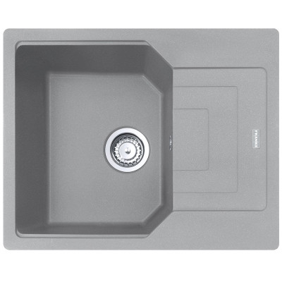 Franke Мийка кухонна Urban, фраграніт, прямокутник, з крилом, 620х500х220мм, чаша - 1, накладна, UBG 611-62, сірий камінь
