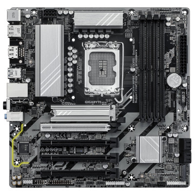 Gigabyte Материнська плата B860M DS3H WIFI6E s1851 B860 4xDDR5 M.2 Wi-Fi BT HDMI DP mATX