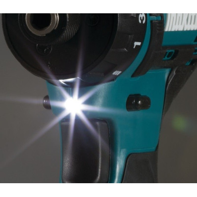 Makita Шуруповерт-дриль DF033DZ, акум, 10.8В, CXT, 0-450/0-1700 об/хв, 30/14Нм, 0.8кг, SOLO