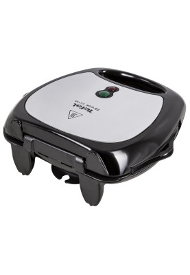 Tefal Мультимейкер Break time Break time, 700Вт, комплект-3 пластини, тефлон, корпус-пластик, чорно-сріблястий