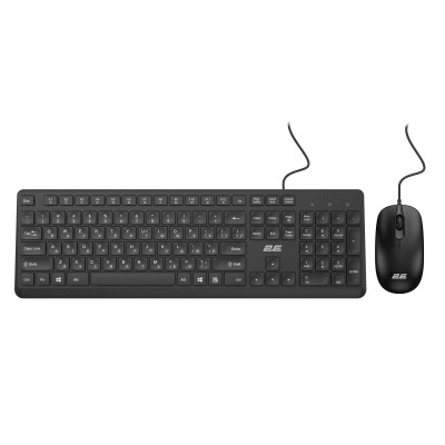 2E Комплект клавіатура та миша MK405 USB-A, EN/UK/RU, чорний