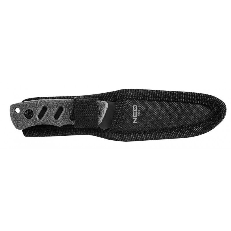 Neo Tools 63-106 Ніж Bushcraft, 16.5см, лезо 9.4см, 3Cr13, ручка TPR, нейлоновий чохол