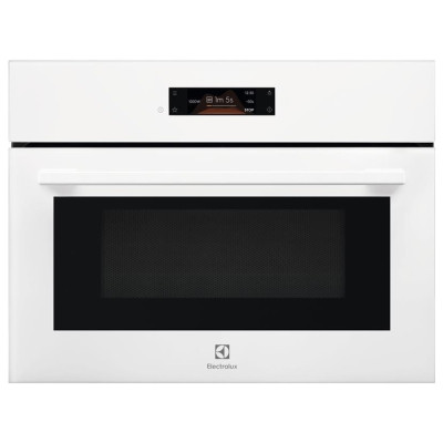Electrolux Духова шафа електрична компактна, 42л, дисплей, конвекція, ф-ція мікрохвиль, білий