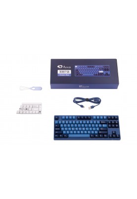 Akko Клавіатура механічна 3087 DS Ocean Star 87Key, CS Blue V2, USB-A, EN/UKR, No LED, Блакитний